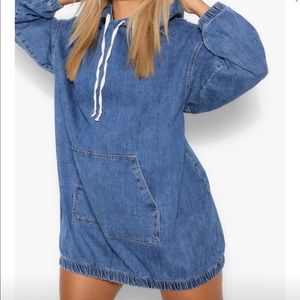 Plus size hooded dress